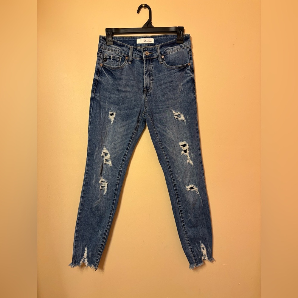 Kancan Blue Distressed Women Jeans
